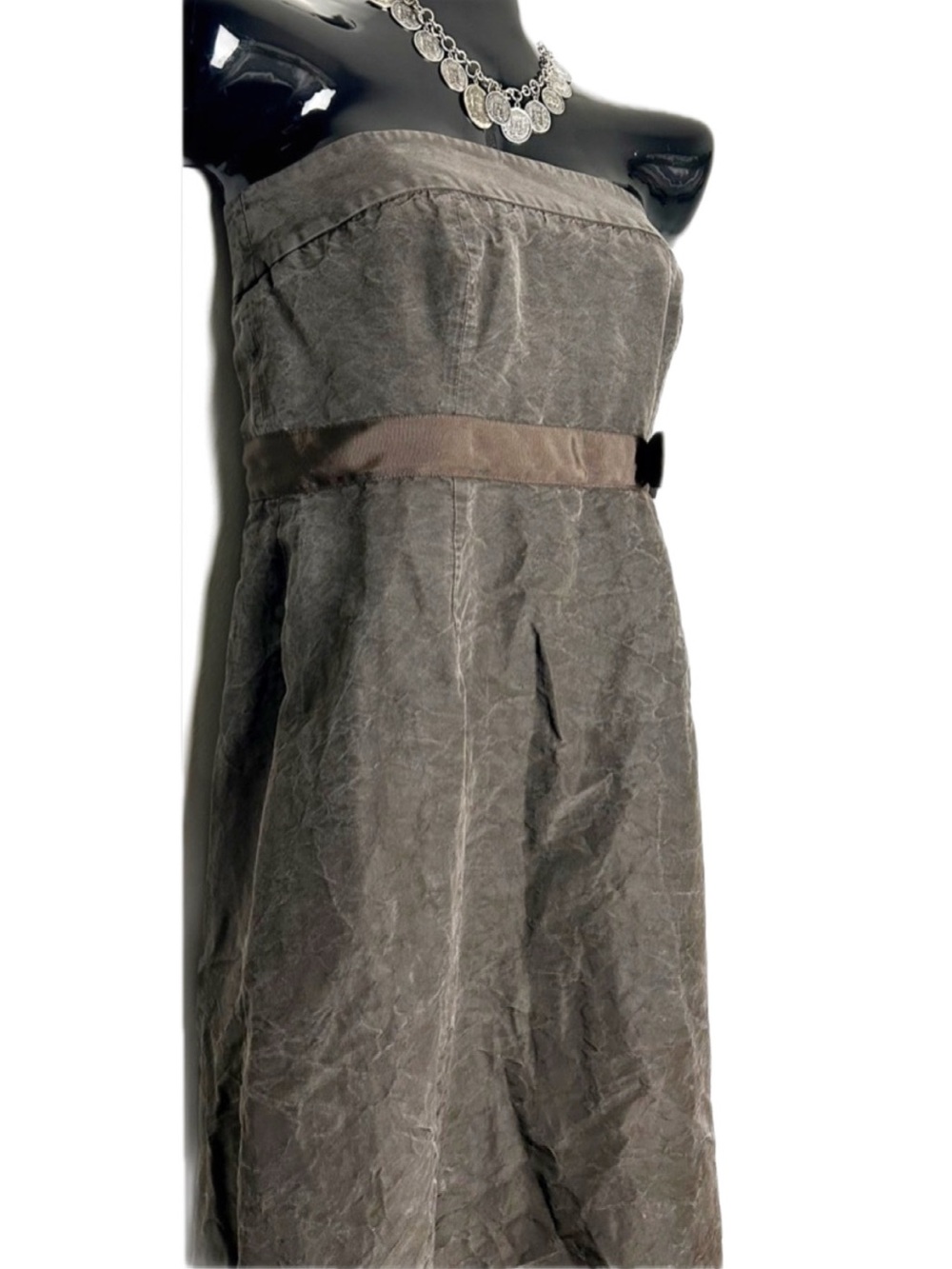 J. Crew Strapless Dress with Waist Bow - Picture 7 of 16